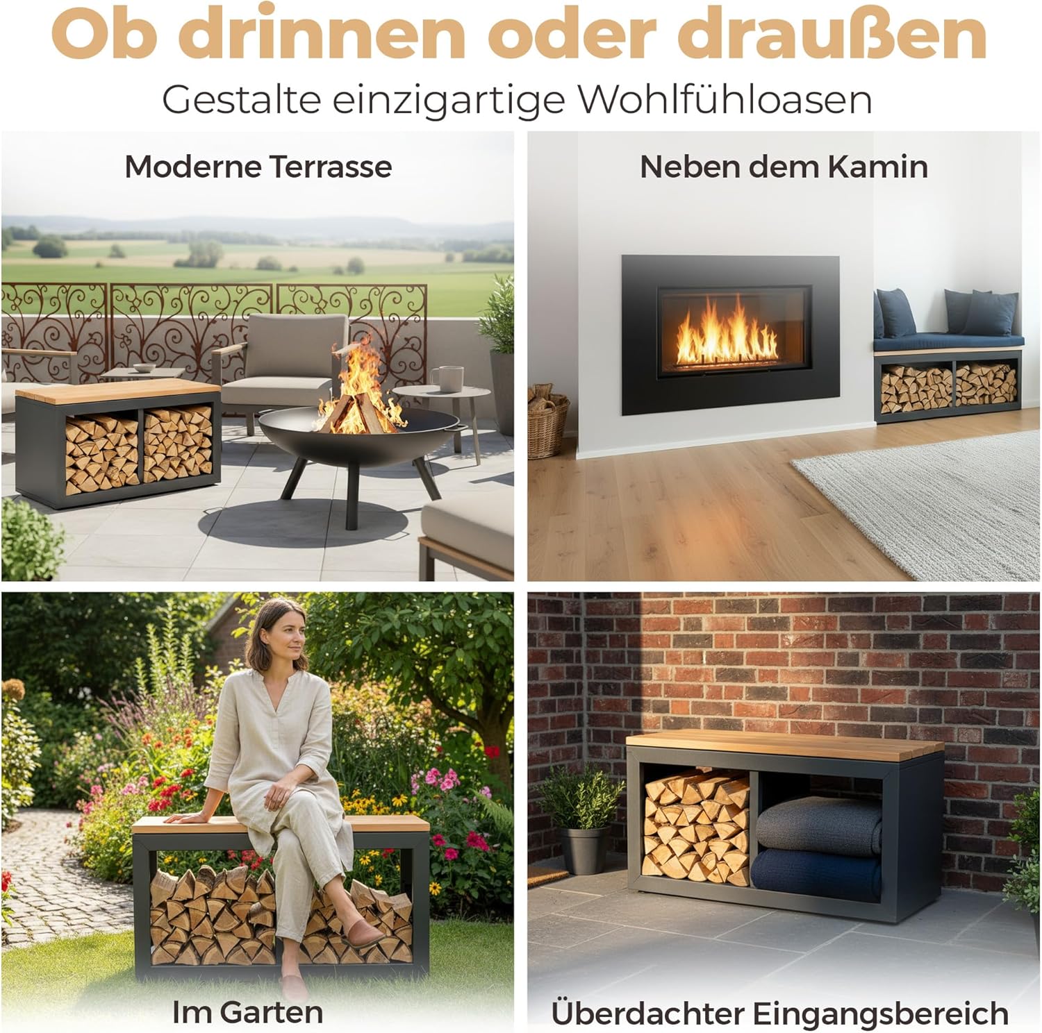 Holzlager Bank - SortIQ
